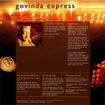 Home page for Govinda Express